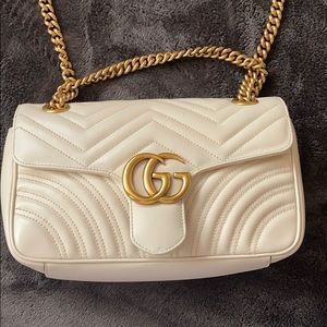 GG Marmont medium white purse!